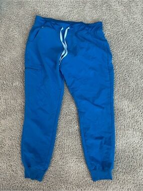 Figs Royal Blue Jogger Scrub Pants